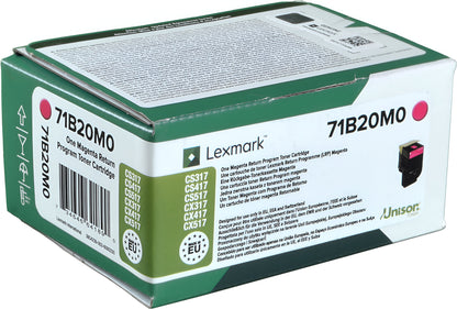 Lexmark 71B20M0 toner cartridge 1 pc(s) Original Magenta