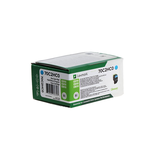 Lexmark 70C2HC0 toner cartridge 1 pc(s) Original Cyan