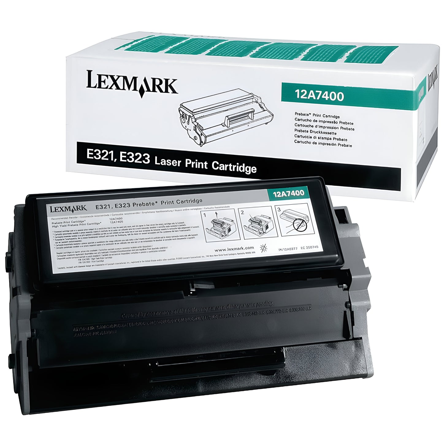 Lexmark E321, E323 High Yield Print Cartridge toner cartridge Original Black