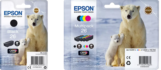 Epson Polar bear Multipack 4-colours 26 Claria Premium EasyMail