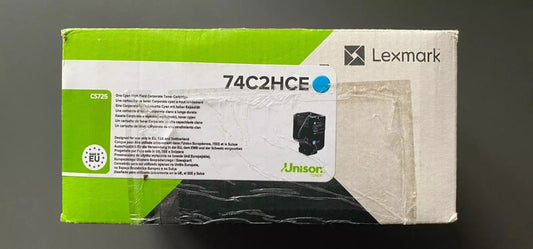 Lexmark 74C2HCE toner cartridge 1 pc(s) Original Cyan