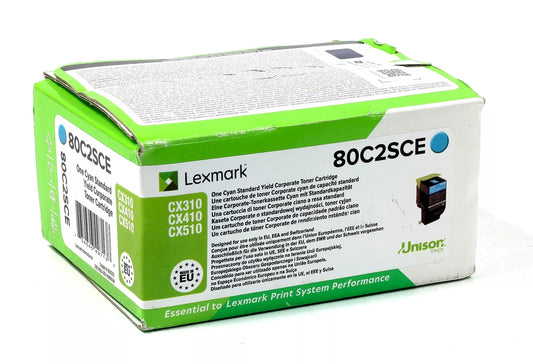 Lexmark 80C2SCE toner cartridge 1 pc(s) Original Cyan