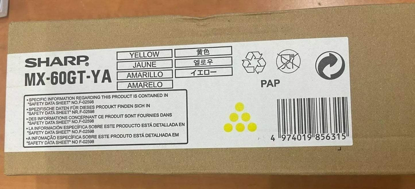 THS YELLOW TONER - MX60GTYA MX2651,4061 MX61 (NON PATCH)