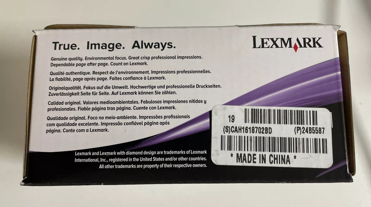 Lexmark 24B5587 toner cartridge 1 pc(s) Original Cyan