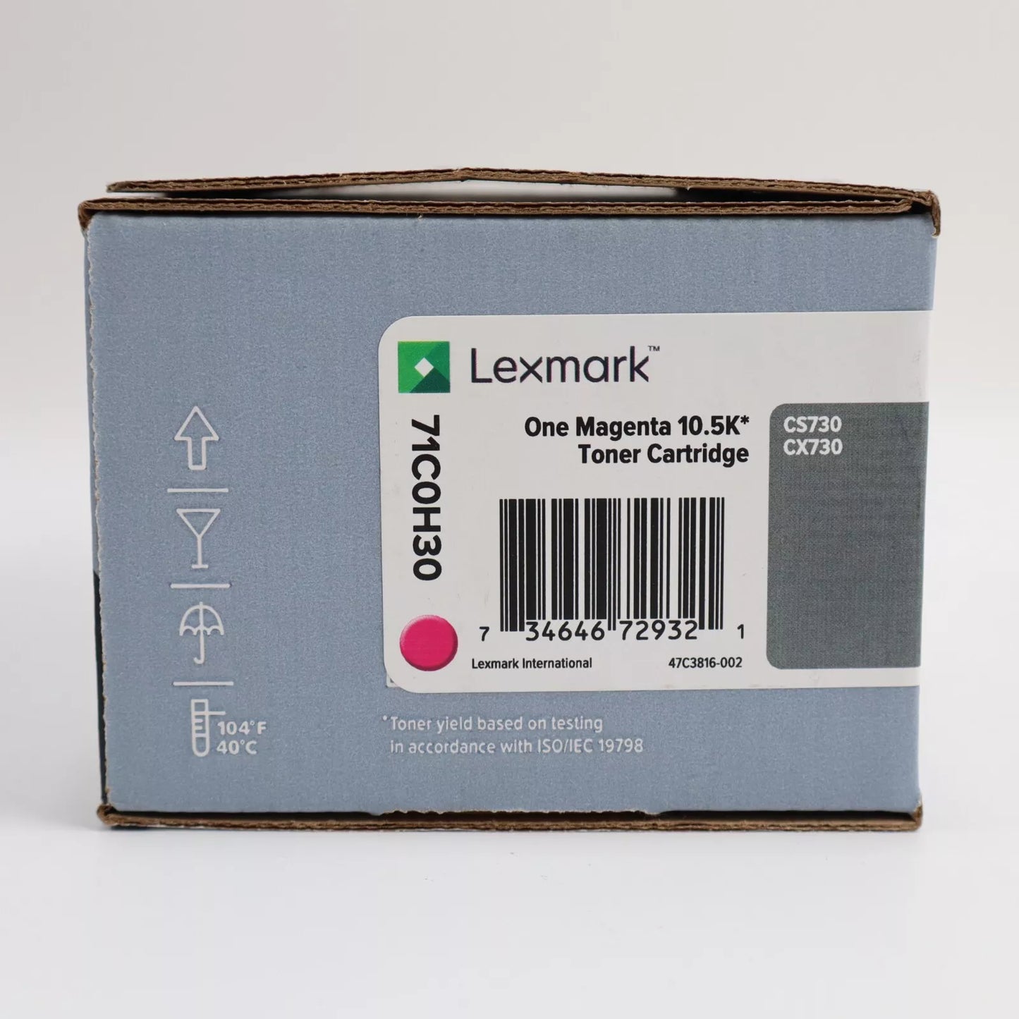 Lexmark 71C0H30 toner cartridge 1 pc(s) Original Magenta