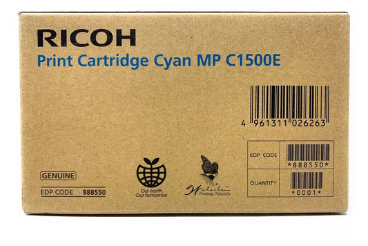 Ricoh Cyan Gel Type MP C1500 ink cartridge 1 pc(s) Original