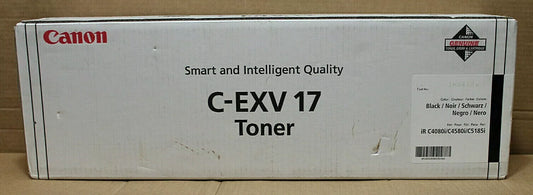 Canon C-EXV17 Toner Black toner cartridge 1 pc(s) Original