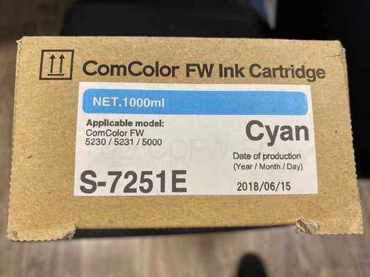 RISO INK COMCOLOR FW CYAN, S-7251E