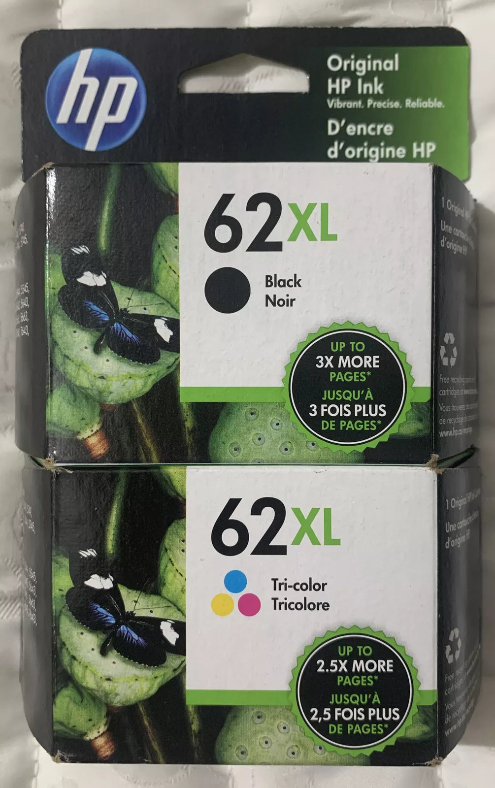 KODAK COMPAT HP HP62XL Blk HP62 Col Combo