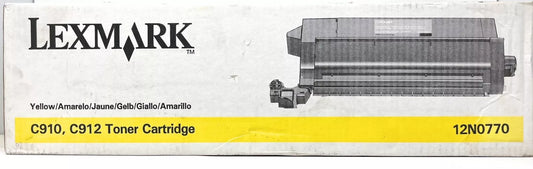 Lexmark 12N0770 toner cartridge 1 pc(s) Original Yellow