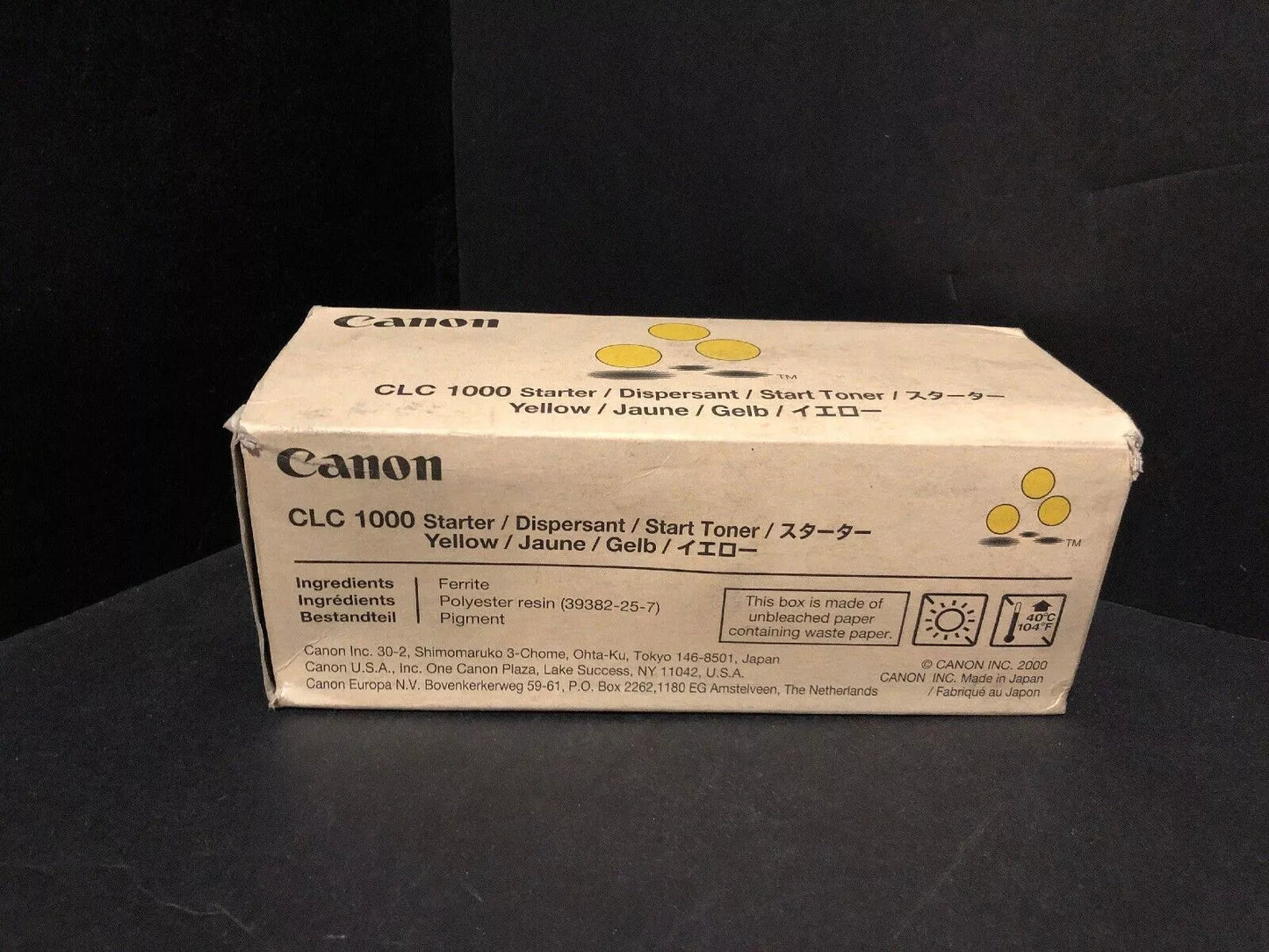 Canon CLC1000 Starter Yellow toner cartridge Original