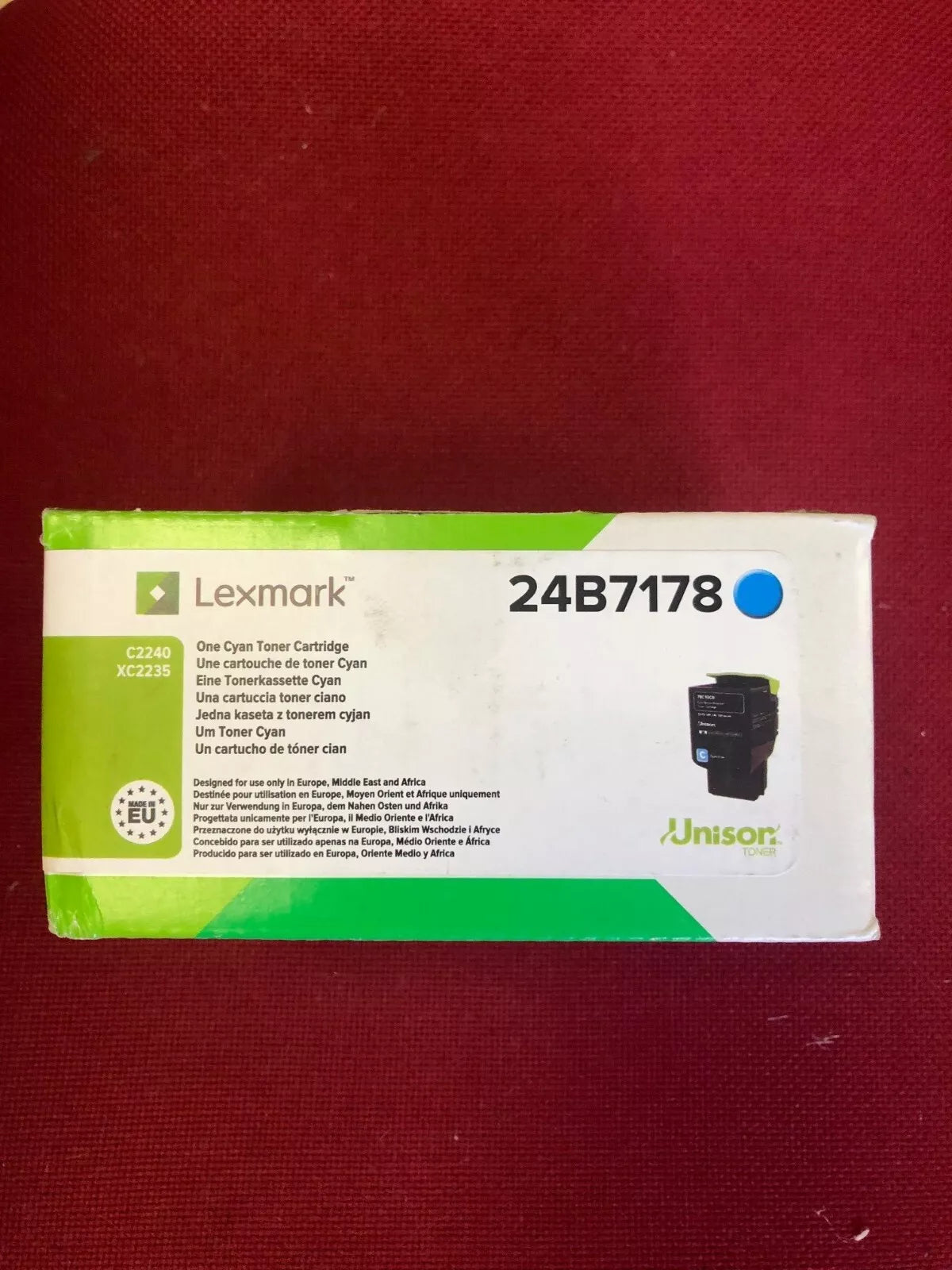 Lexmark 24B7178 toner cartridge 1 pc(s) Original Cyan