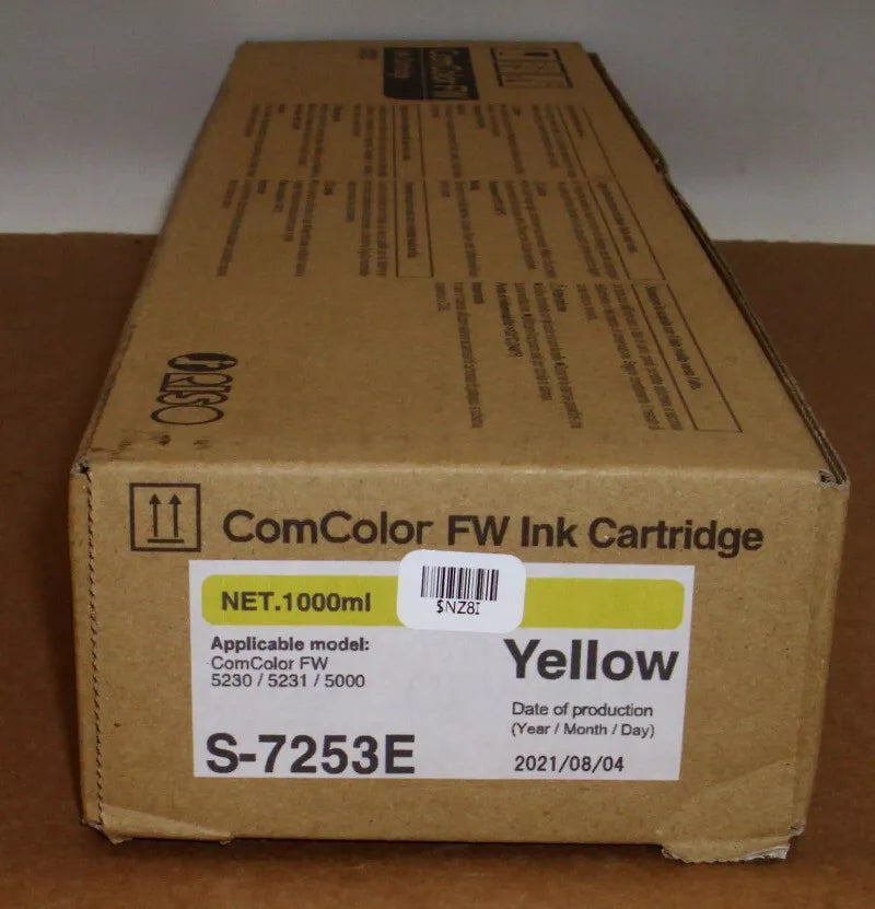 RISO INK COMCOLOR FW YELLOW, S-7253E