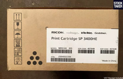 Ricoh 407648 toner cartridge 1 pc(s) Original Black